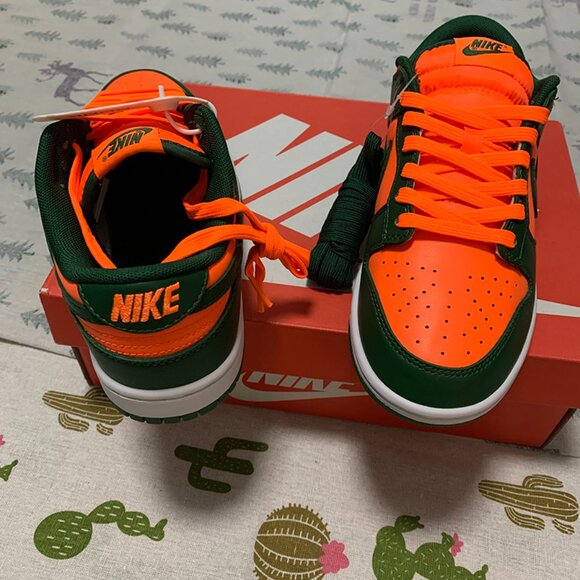Nike Dunk Low Miami Hurricane skate sneakers - Picture 6 of 7